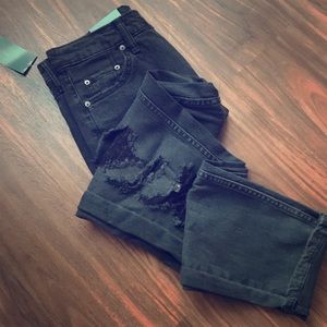 Distressed Mom Jeans